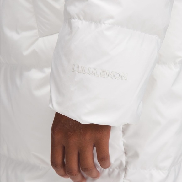 Lululemon wonder puff 600 down-dill long jacket white 2 nwt - Picture 6 of 16